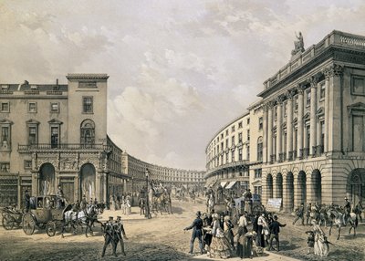 Il Quadrante, Regent Street, 1852 da Edmund Walker